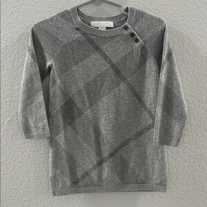 Burberry Children Designer Cashmere Blend Long Sleeve Sweater Dress